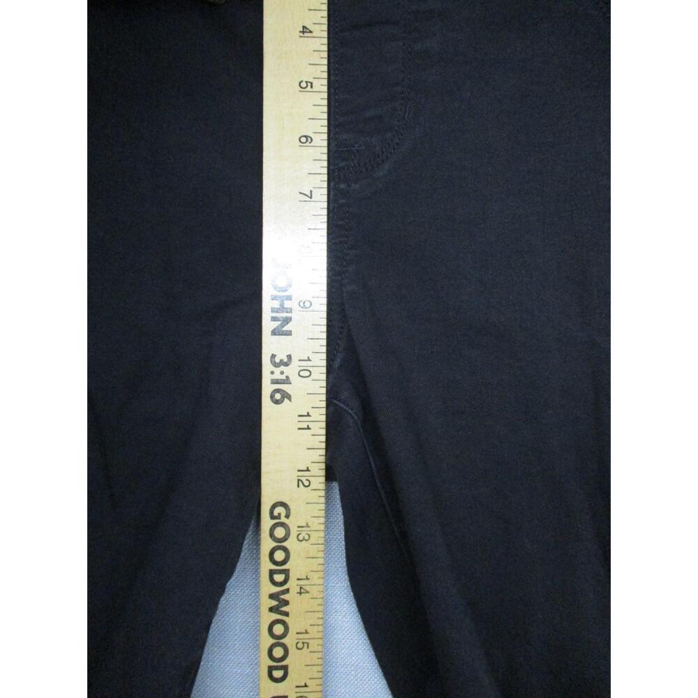 Old Navy Rockstar Black 15oz Distressed Raw Hem Jeggings Womens Size 14P - Picture 5 of 12